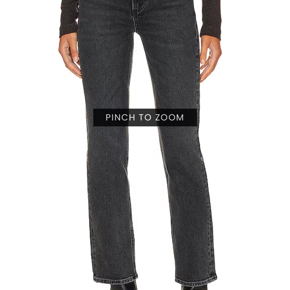 Agolde Women's High Rise Stovepipe in Metal